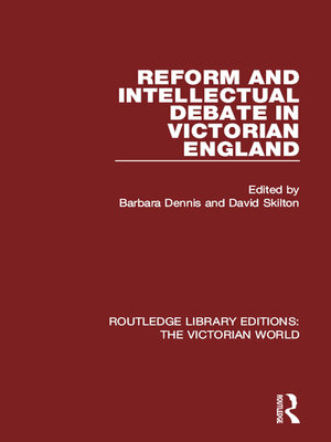 cover image of Reform and Intellectual Debate in Victorian England